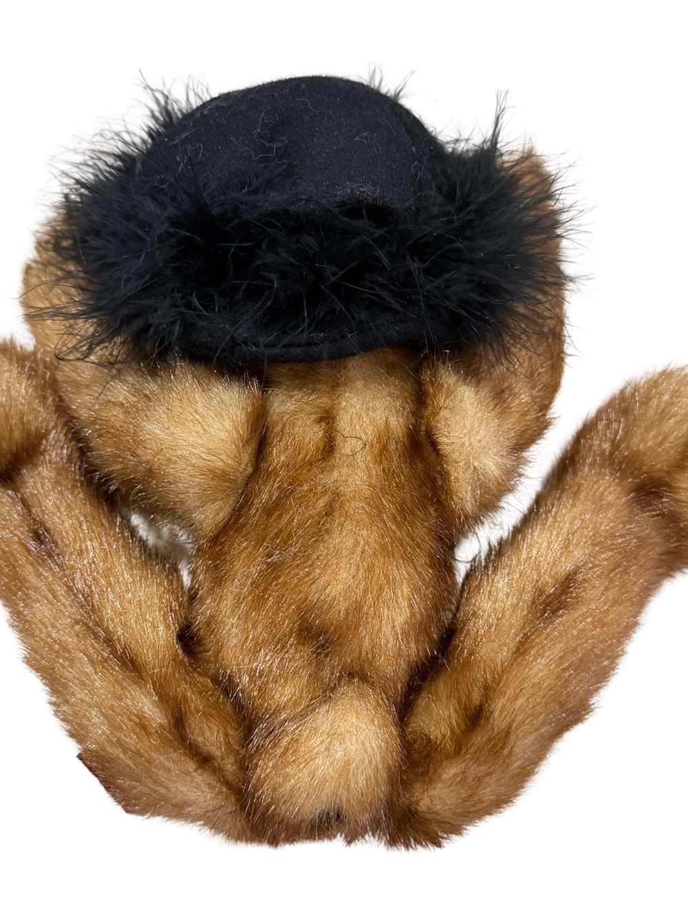 Boyds Bears Bearington Collection Brown Plush Teddy Bear Black Feathered Hat! - Picture 7 of 9